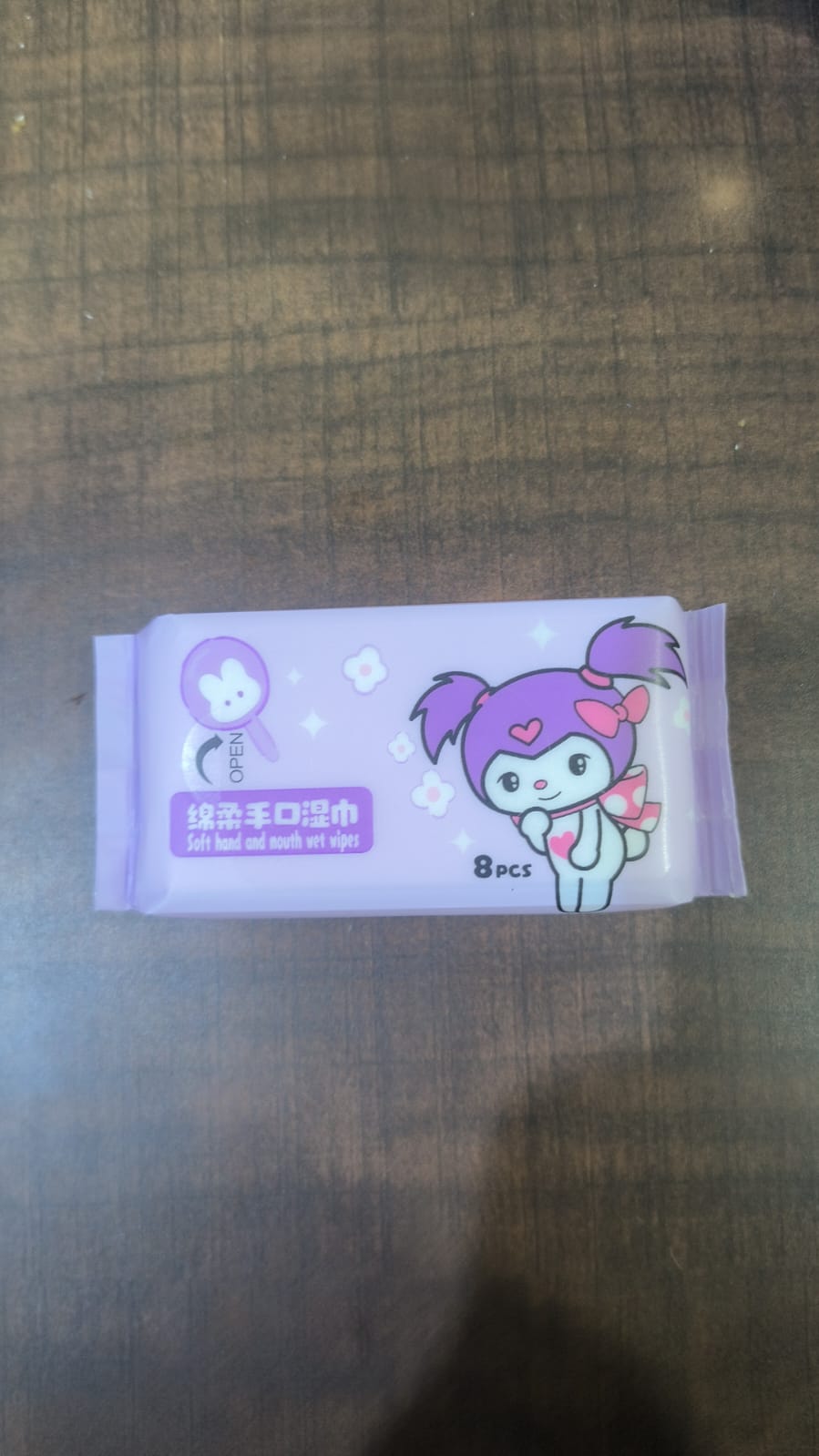Cute Character Soft Wet Wipes – 8 Pieces